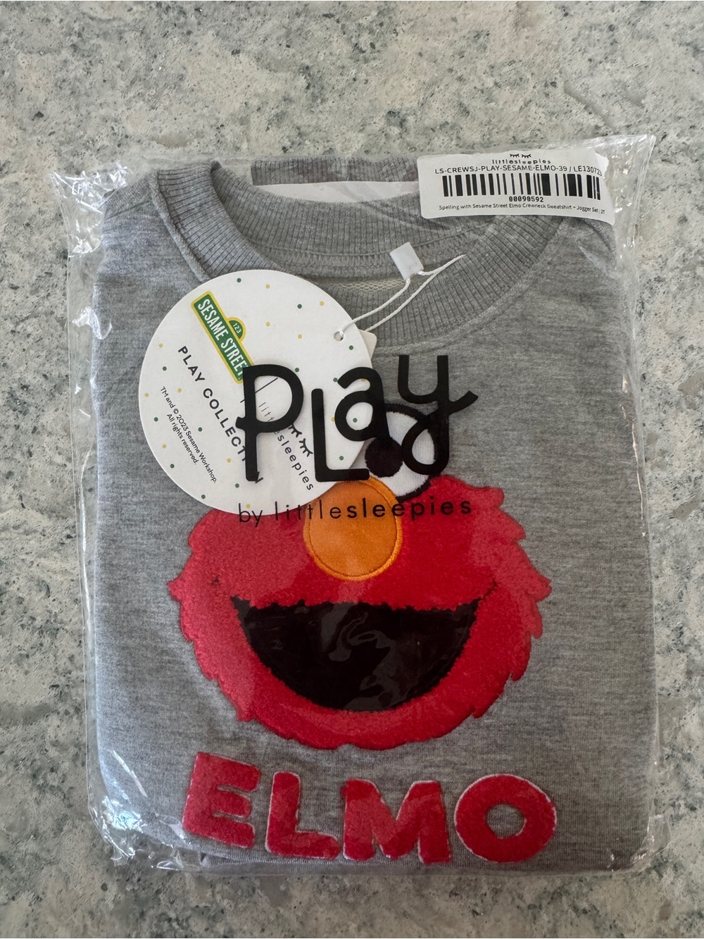 Little Sleepies Elmo crewneck and jogger set